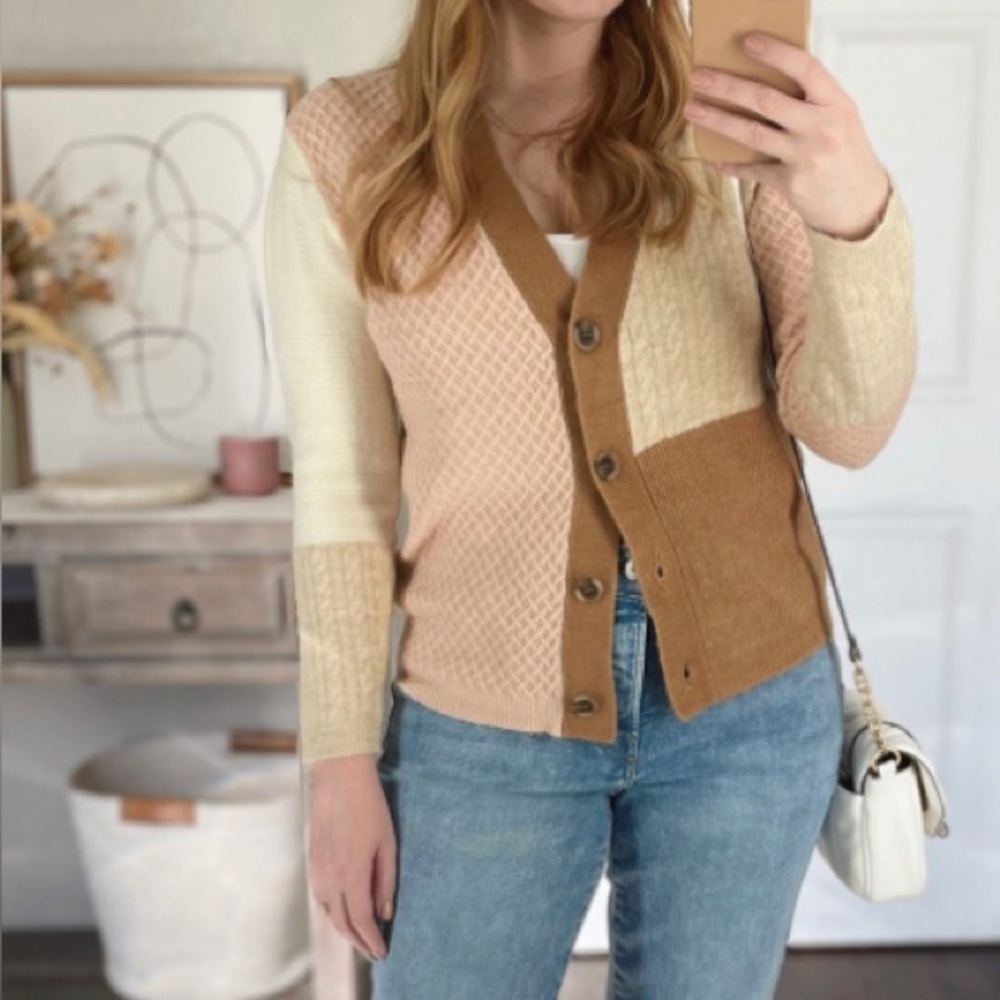Colorblock Cardigan Sweater - Picture 5 of 13